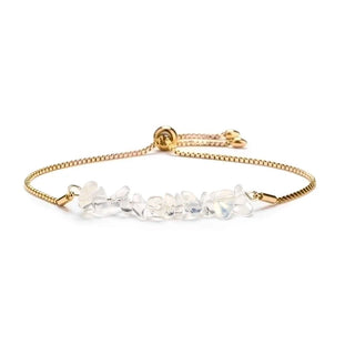 Golden Aura | Irregular Natural Stone Stainless Steel Bracelet