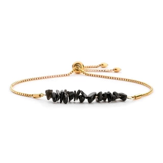 Golden Aura | Irregular Natural Stone Stainless Steel Bracelet