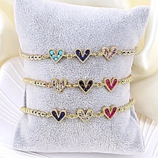 Heart of Gold Bracelet Trio
