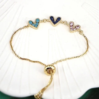 Heart of Gold Bracelet Trio